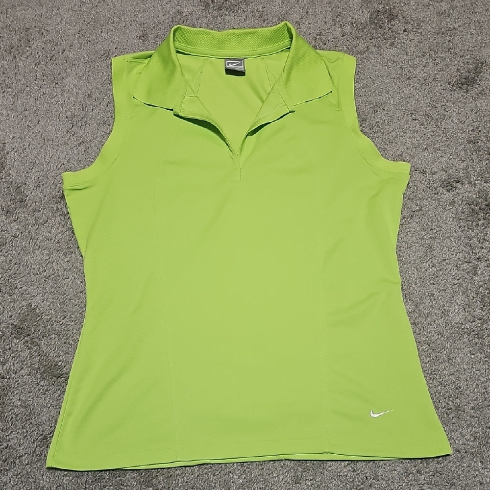 Nike Performance Womens Sleevless Polo Top Size L (12-14)